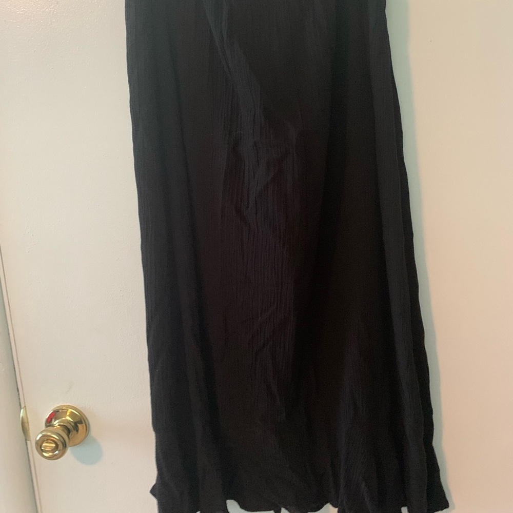 George Black Ruched Maxi Skirt for Work